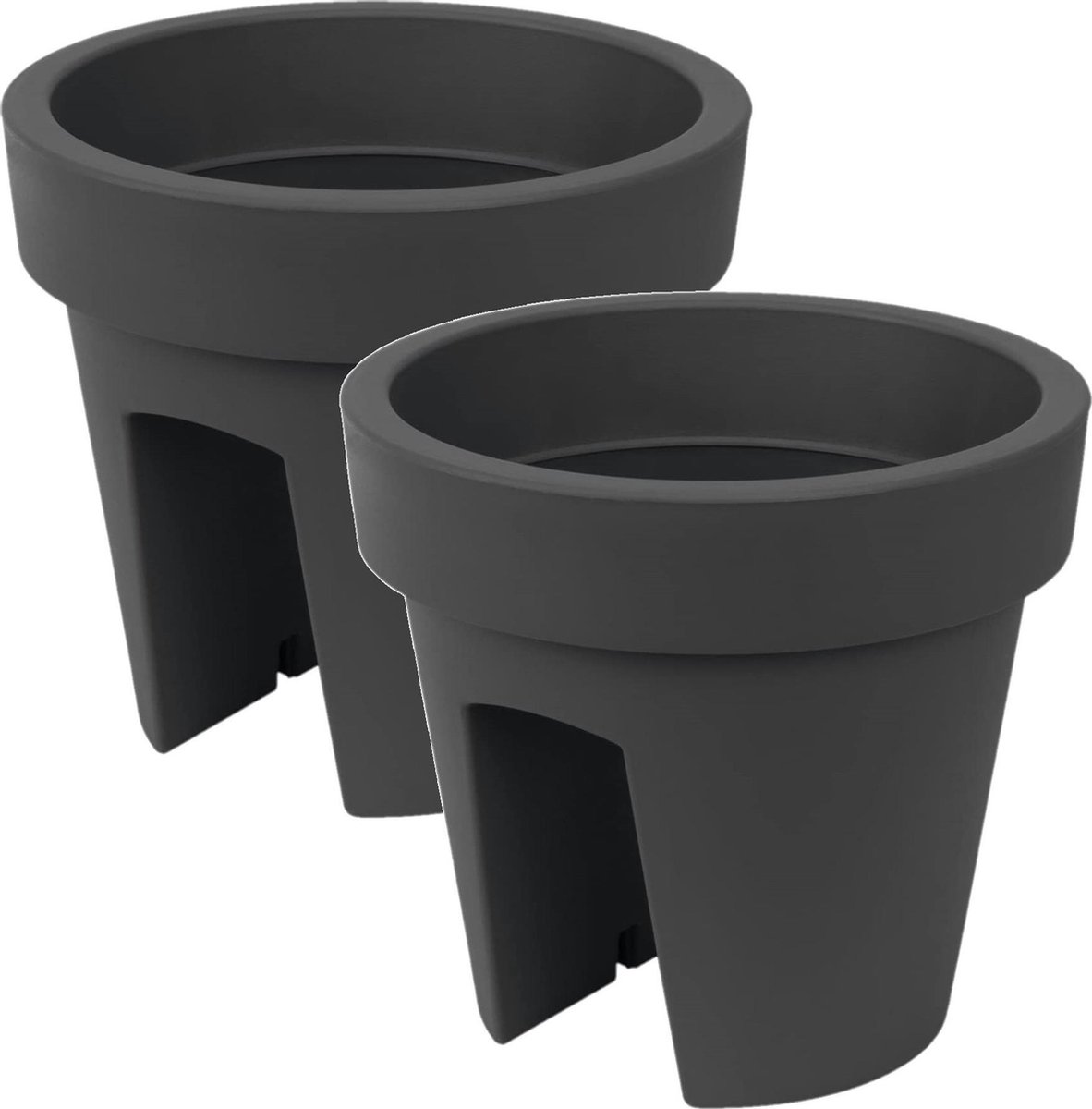 Capi waste elegant laag rib nl kunststof bloempot 34x46 cm terrazzo grijs kopen? - tuincentrum