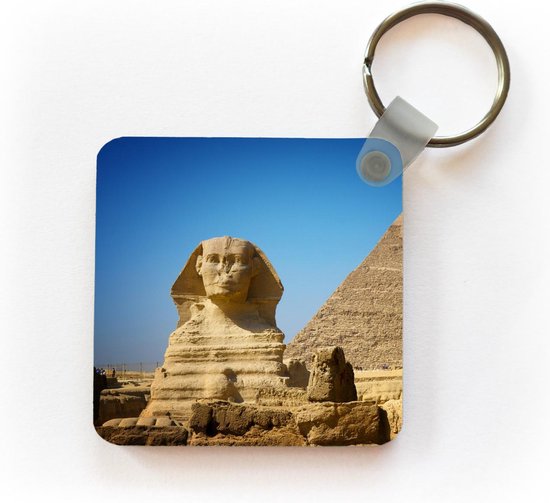 Sphinx de Gizeh - Sphinx sur la pyramide porte-clés plastique - porte-clés  carré avec... | bol.com