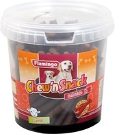 Flamingo hondensnack Chew'n snack lamb sticks 700g. Let op: 1 bak van 700 gram!