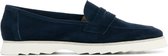 Capobella Vrouwen Suède Instapschoenen / Damesschoenen / Instapper C1009 - Blauw - Maat  37