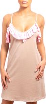 Badstof Terry Ray Cindy Dress Beige/Pink L