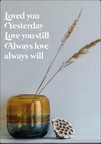 Wenskaart loved you yesterday - Bijbel - Christelijk - Majestic Ally - 6 stuks