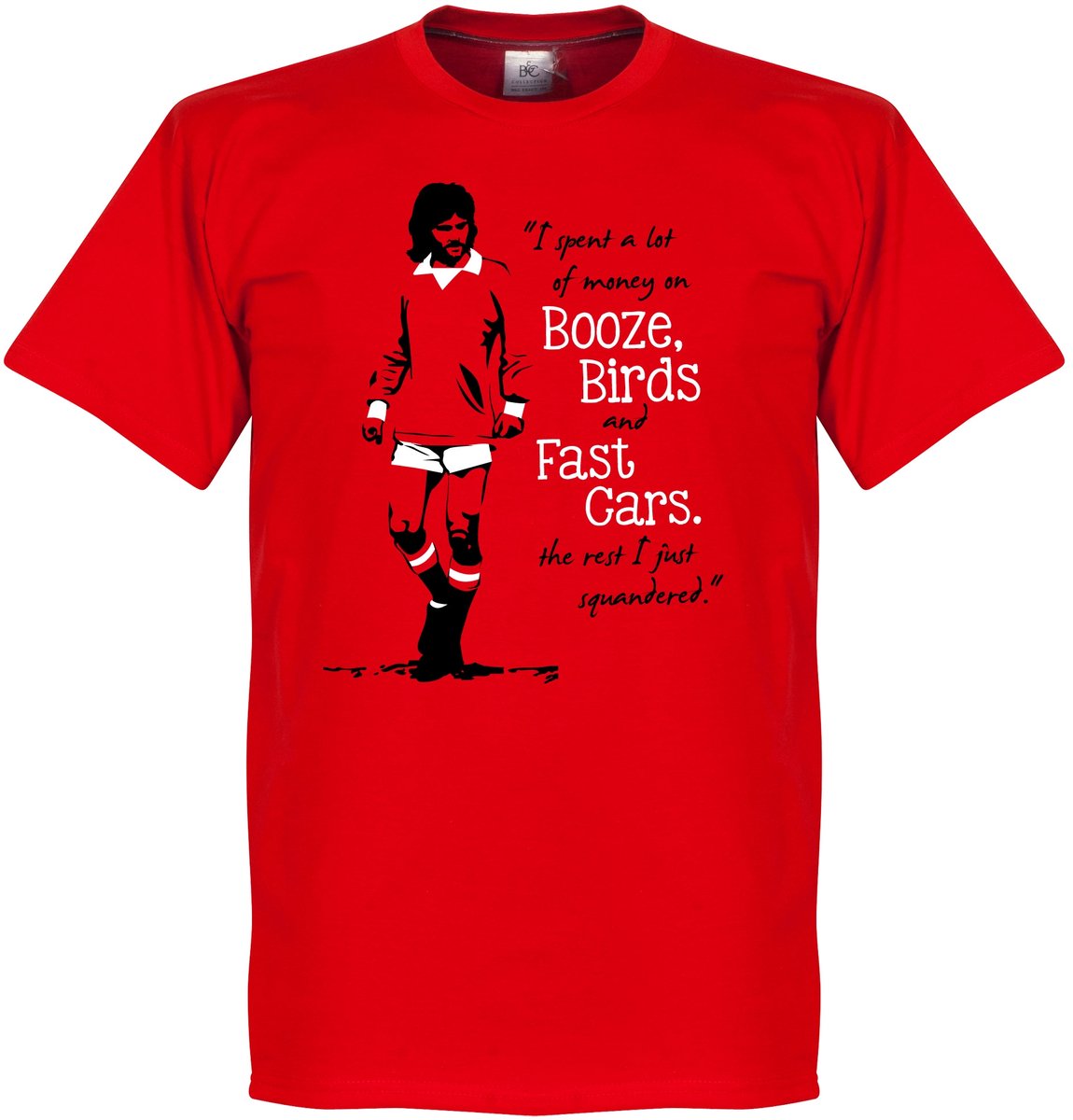 George Best T-Shirt - Rood - L