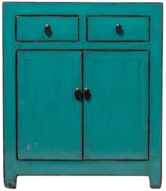 Fine Asianliving Antieke Chinese Kast Glanzend Turquoise B78xD38xH95cm  Chinese Meubels... | bol.com
