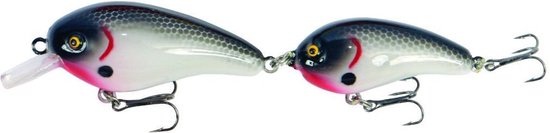 Predox Predox Follow Joe 1 13CM - tweedelig drijvend kunstaas met realistische zwemactie en ratel Green Perch van Merkloos — afbeelding 2