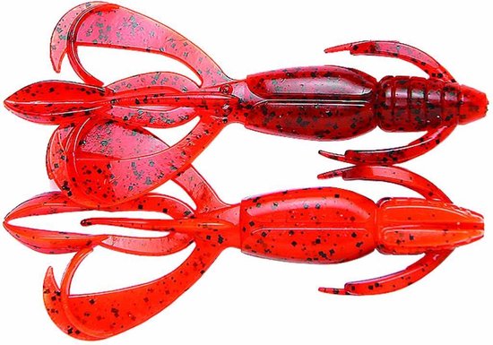 Keitech Crazy Flapper 3.6 Strong Squid Scent (7 pcs) - Kleur : Green Pumpkin Chartreuse van Keitech — afbeelding 5