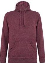 Logostar - Hooded Sweater - Trui - Vest - met capuchon - Blanco - Effen - Heather Maroon - Maat XL