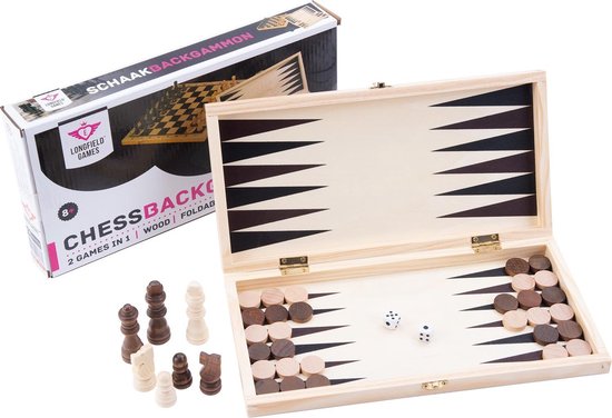 Boek: Schaak/ Backgammon set, geschreven door Buffalo