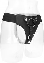 Double Penetration Harness - Black - Maat One Size - Strap On Dildos - black - Discreet verpakt en bezorgd