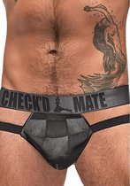 Cutout Jock - Black - S/M - Maat S/M - Lingerie For Him - black - Discreet verpakt en bezorgd