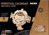 Houten 3D puzzel luxe eeuwigdurende kalender - 52 onderdelen - niveau 3 - ROKR