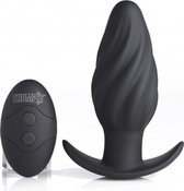 7X Swirled Thumping Anal Plug - Black - Butt Plugs & Anal Dildos - black - Discreet verpakt en bezorgd