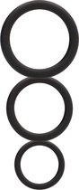 Round Cock Ring Set - Black - Cock Rings - Discreet verpakt en bezorgd