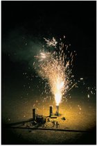 Poster – Afgestoken Vuurwerk - 40x60cm Foto op Posterpapier