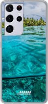 6F hoesje - geschikt voor Samsung Galaxy S21 Ultra -  Transparant TPU Case - Beautiful Maldives #ffffff