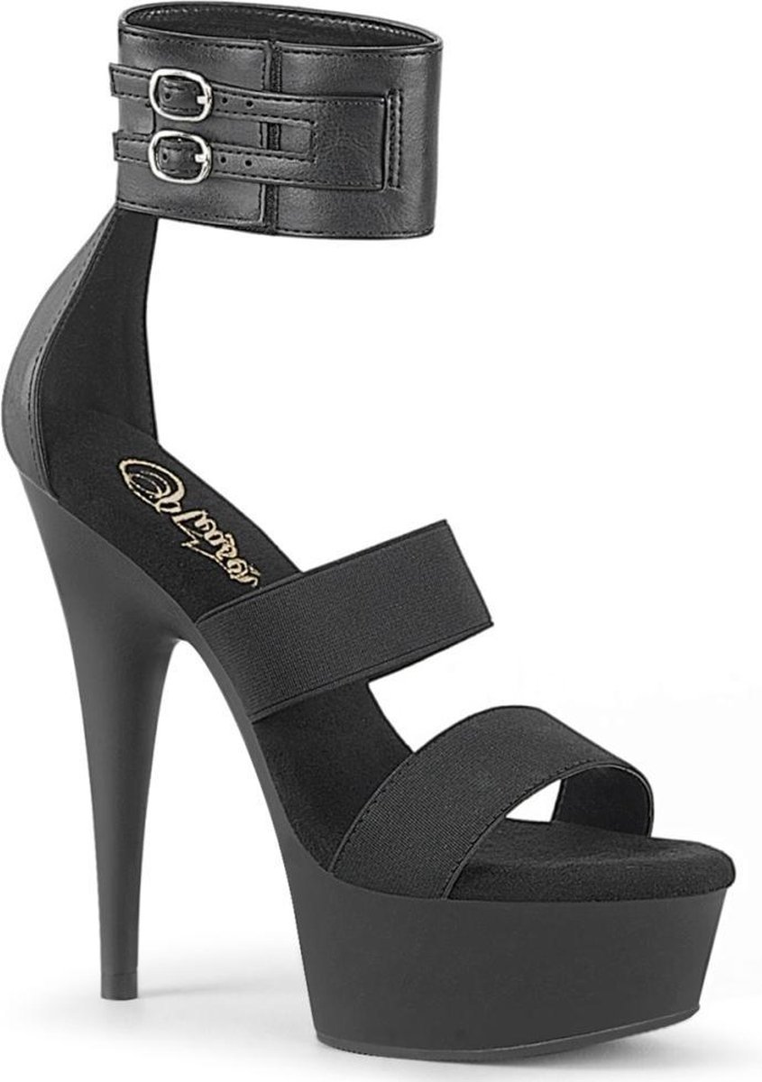 Pleaser Hoge hakken -39 Shoes- DELIGHT-672 US 9 Zwart - Schoenen.nl