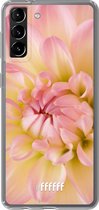 6F hoesje - geschikt voor Samsung Galaxy S21 Plus -  Transparant TPU Case - Pink Petals #ffffff