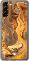 6F hoesje - geschikt voor Samsung Galaxy S21 Plus -  Transparant TPU Case - Brownie Caramel #ffffff