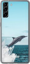 6F hoesje - geschikt voor Samsung Galaxy S21 Plus -  Transparant TPU Case - Dolphin #ffffff