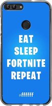 6F hoesje - geschikt voor Huawei P Smart (2018) -  Transparant TPU Case - Fortnite - Eat Sleep Fortnite Repeat #ffffff