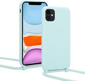 ShieldCase Hoesje met koord geschikt voor Apple iPhone 12 Pro Max 6.7 inch - mint