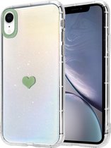 ShieldCase geschikt voor Apple iPhone Xr hoesje met groen hartje
