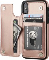 ShieldCase Wallet Case geschikt voor Apple iPhone X / Xs - roze