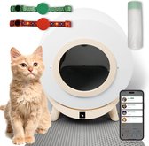 Heimer Easy Scoop - Automatische Kattenbak Zelfreinigend - Elektrische & Zelfreinigende Robot - 80L XXL - incl. Kattenbakmat & App
