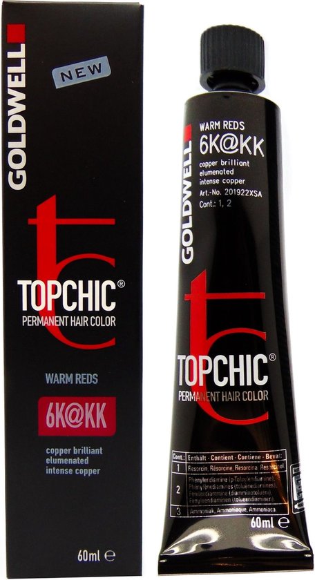 Goldwell Topchic The Red Collection Hair Color Tube 6K@KK 60ml | bol