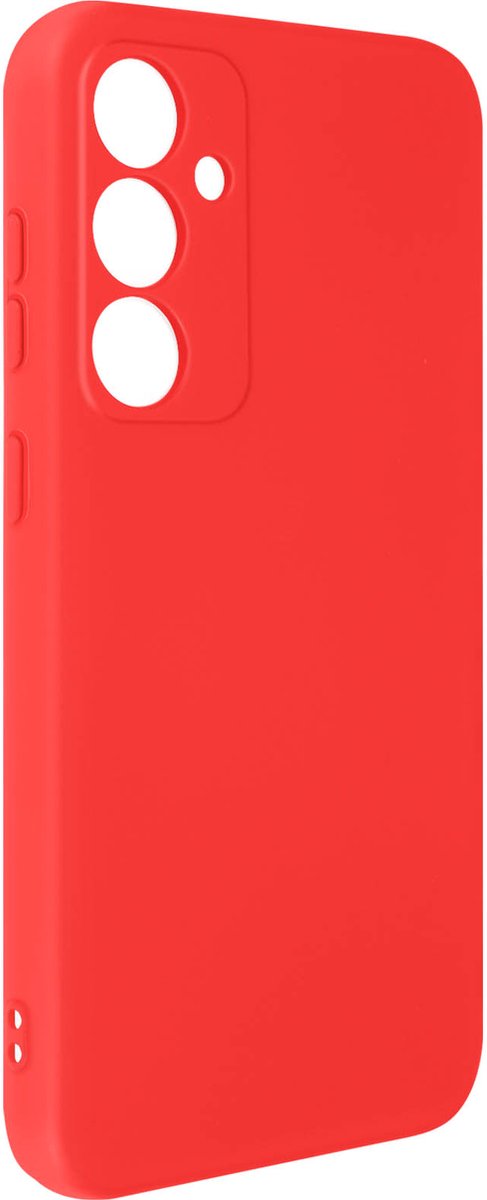 Avizar Hoes Geschikt voor Samsung Galaxy S23 FE Soft Touch Fast Cover serie, Rood
