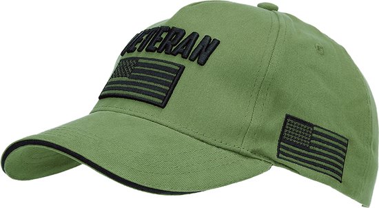 Fostex Garments - Baseball cap U.S. Army Veteran (kleur: Groen / maat: NVT)