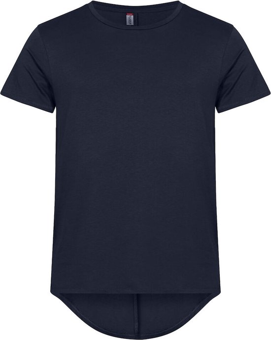 Clique 2 Pack Heren T-shirt met verlengd rugpand kleur Navy Blue maat XL