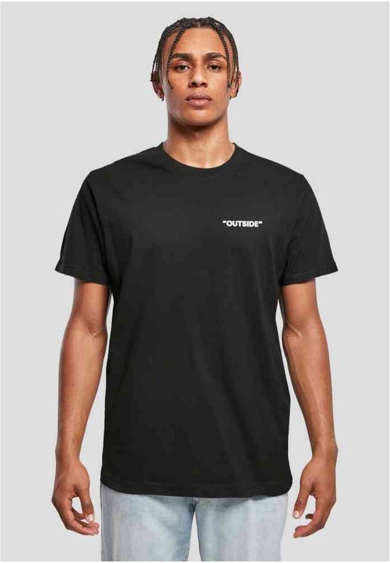 Mister Tee - Outside Heren T-shirt - XS - Zwart