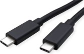 ROLINE USB4 Gen3x2 Kabel, C-C, M/M, 40Gbit/s, 240W , zwart, 0,8 m