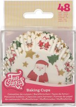 FunCakes Baking Cups Papier - Kerst - 48 Stuks - Cupcake en Muffin Vormpjes
