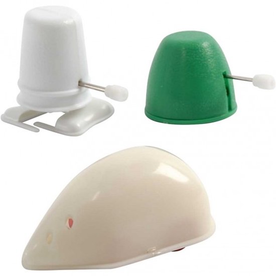 Mécaniques pour figurines, marcher, courir et danser, H: 30 + 35 + 45 mm, 3 pièces