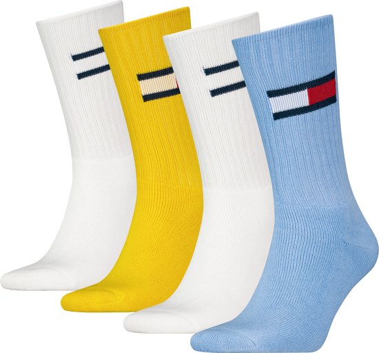 Chaussettes de sport unisexes Tommy Hilfiger - Paquet de 4 - Taille 35-38