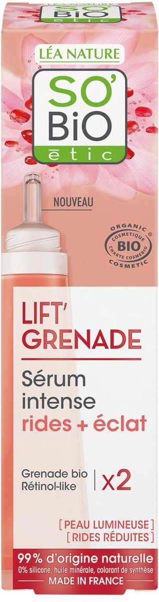 So Bio Etic Lift Grenade Smooth + Glow Intense Serum 30ml