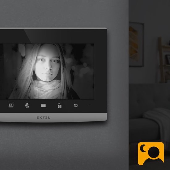 Extel Wave 2 draadloze Wi-Fi intercom met camera + 7 inch scherm van Extel — afbeelding 4