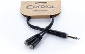 Cordial EY 0.3 VYY Y-Adapterkabel 0,3 m - Insert kabel