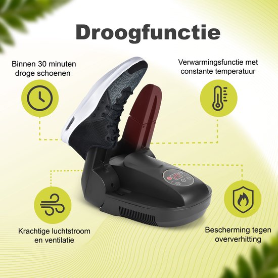 Draagbare Elektrische Schoenendroger – 3 Standen, Timer, Antibacterieel – Geschikt Voor Skischoenen, Sokken, Handschoenen En Voetbalschoenen