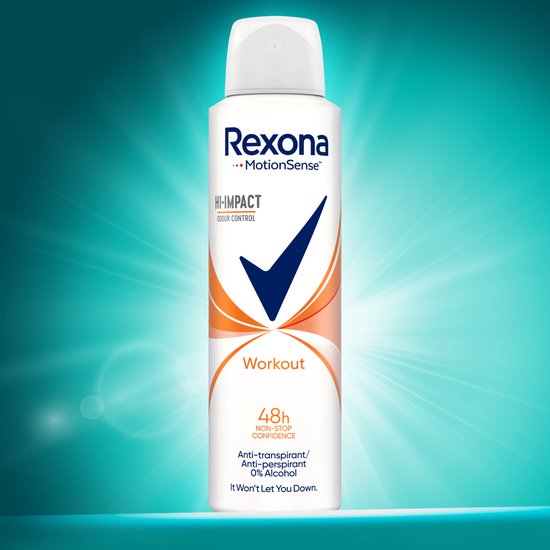 Rexona Motionsense Workout Hi-impact 48h Anti-perspirant - Deodorant Spray