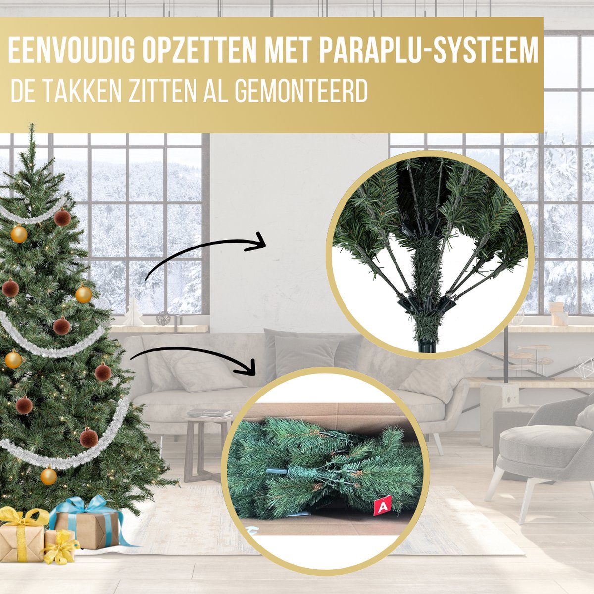 Excellent Trees® Kerstboom Elverum Frosted - Premium - ⌀110cm - 150cm – foto 8