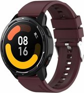 By Qubix 22mm - Siliconen sportband - Wijnrood - Huawei Watch GT 2 - GT 3 - GT 4 (46mm) - Huawei Watch GT 2 Pro - GT 3 Pro (46mm)