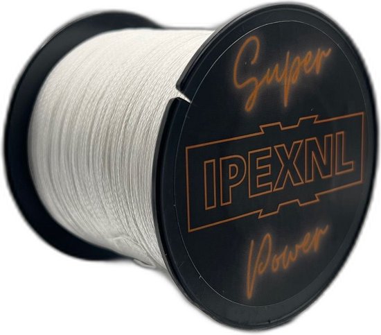 IPEXNL Super power 4 PE gevlochten super vislijn wit - 9kg - 0.22 mm van 500 meter type 1.5