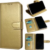 Casemania Hoesje Geschikt voor Samsung Galaxy S24 Goud - Portemonnee Book Case - Kaarthouder & Magneetlipje
