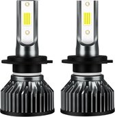 TLVX H7 55Watt Mini LED lampen – Canbus – Koplampen – Motor - Headlights - 5000K - Wit licht – Autoverlichting – 12V – 55w halogeen vervanger - Dimlicht – Grootlicht – 28.000 Lumen (2 stuks)