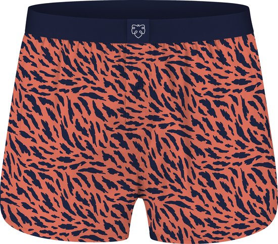 A-dam Animal - Boxershort - Katoen - Onderbroek - Ondergoed - Heren - Oranje - S