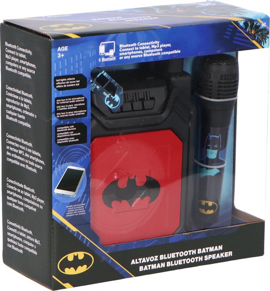 Batman- Draagbare Speaker met Microfoon - Kinderen - Bluetooth | bol