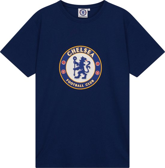 Chelsea Logo T-shirt Heren - Maat XXL - Chelsea Shirt Heren - Katoen